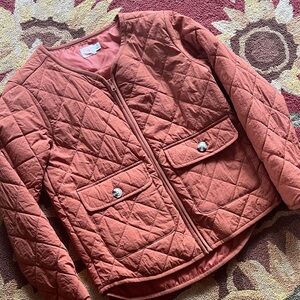 Wonder Nation Quilted Kids Jacket in Rust